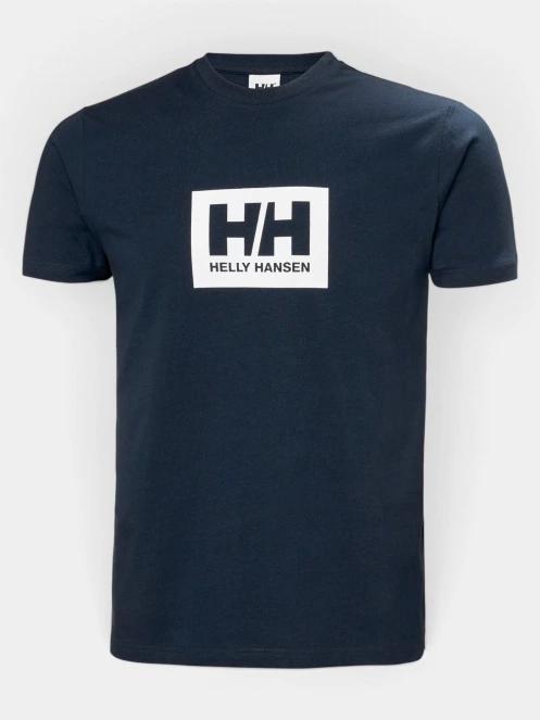 Helly Hansen Hh Box T 2.0 férfi rövid ujjú póló sötétkék színben 2
