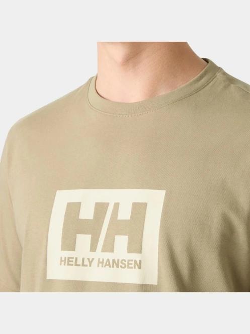 Helly Hansen Hh Box T 2.0 férfi rövid ujjú póló homok színben 4