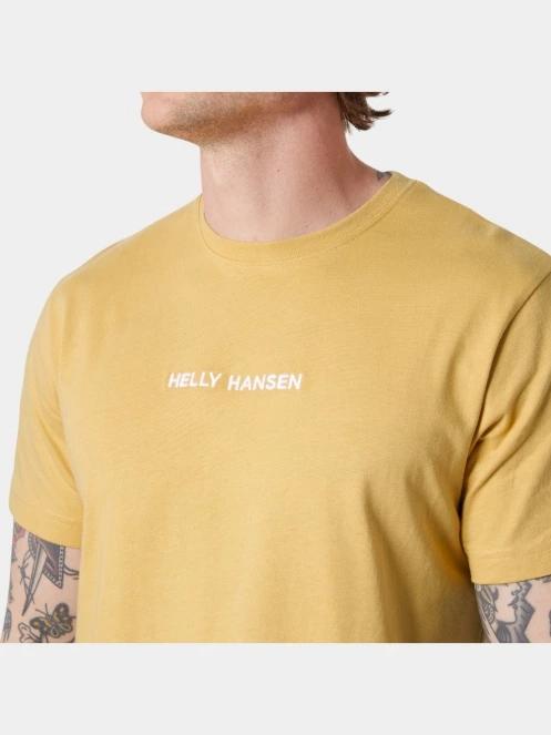 Helly Hansen Core T-Shirt 2.0 férfi rövid ujjú póló sárga színben 4