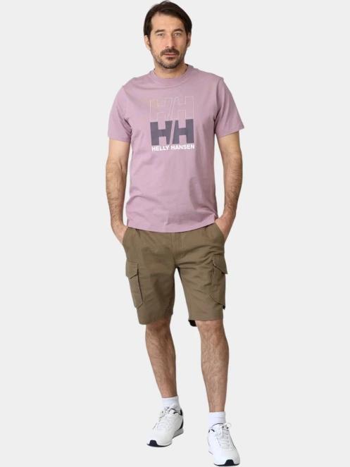 Helly Hansen Core Graphic T 2.0 férfi rövid ujjú póló lila színben 5