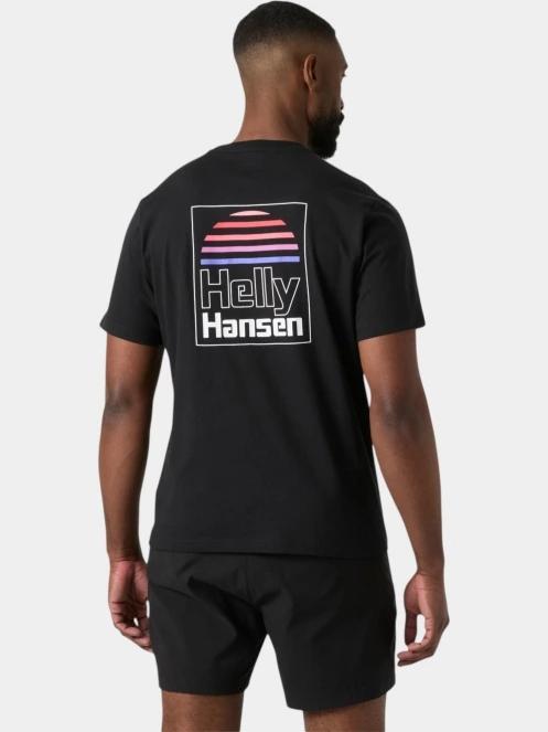 Helly Hansen Core Graphic T 2.0 férfi rövid ujjú póló fekete színben 3