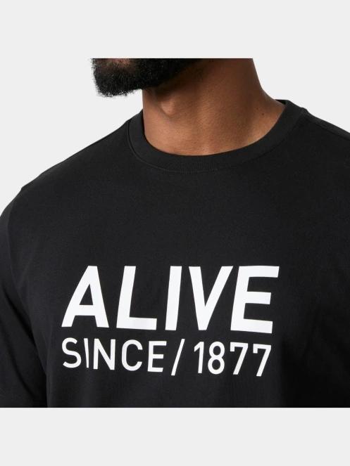 Helly Hansen Core Graphic T 2.0 férfi rövid ujjú póló fekete színben 4