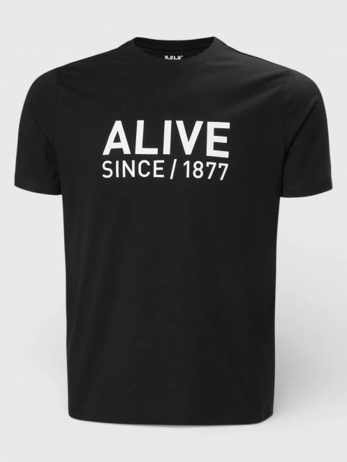 Helly Hansen Core Graphic T 2.0 férfi rövid ujjú póló fekete színben 5