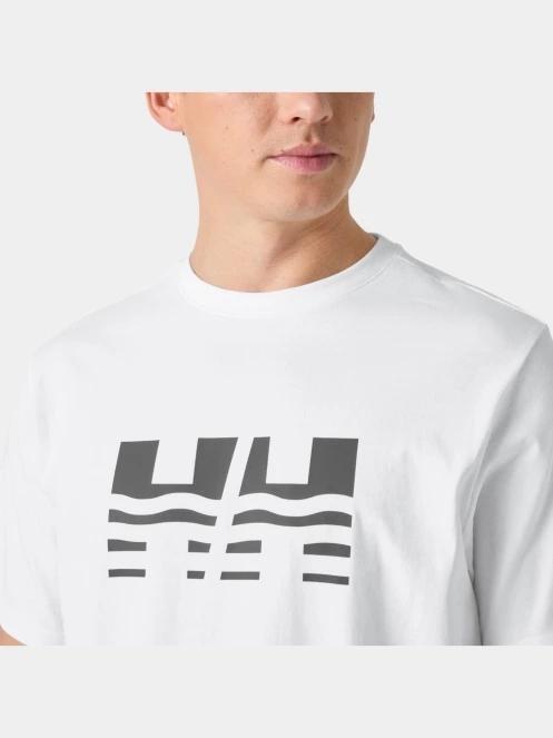 Helly Hansen Core Graphic T 2.0 férfi rövid ujjú póló fehér színben 4