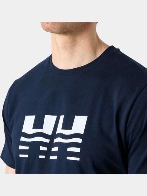Helly Hansen Core Graphic T 2.0 férfi rövid ujjú póló sötétkék színben 4