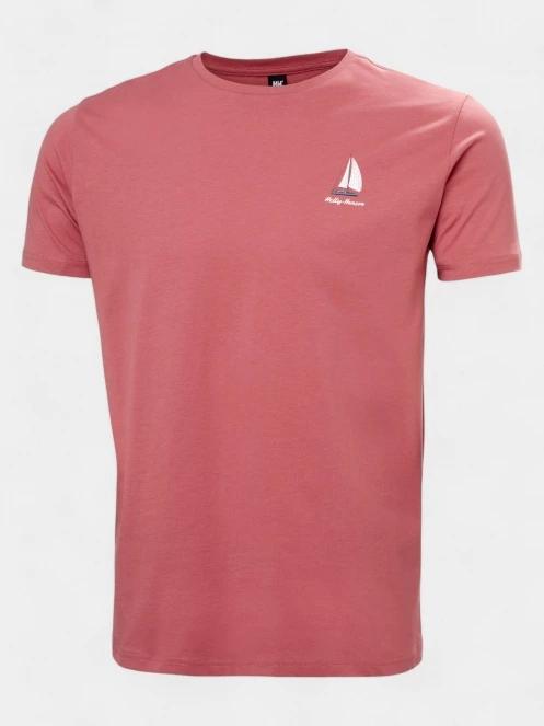 Helly Hansen Shoreline T-Shirt 3.0 férfi rövid ujjú póló piros színben 5