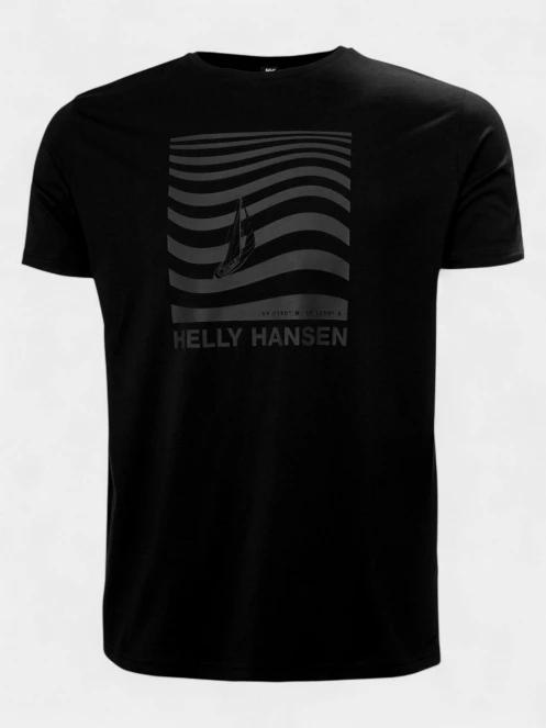 Helly Hansen Shoreline T-Shirt 3.0 férfi rövid ujjú póló fekete színben 5