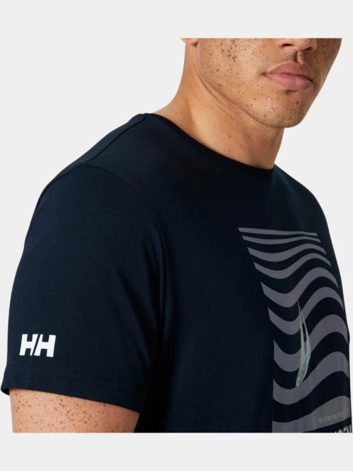 Helly Hansen Shoreline T-Shirt 3.0 férfi rövid ujjú póló sötétkék színben 4