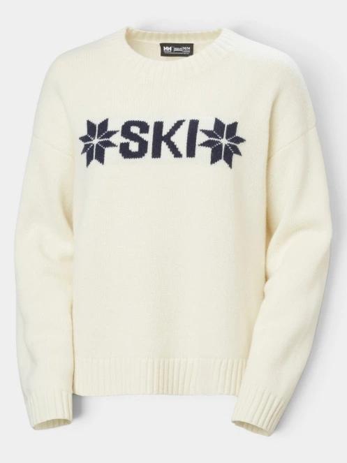 Helly Hansen W Bliss Ski Knit Sweater női kötött pulóver homok színben 6