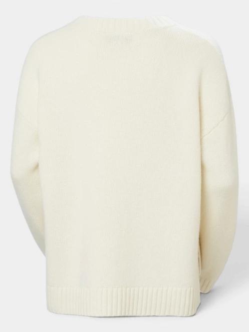 Helly Hansen W Bliss Ski Knit Sweater női kötött pulóver homok színben 7