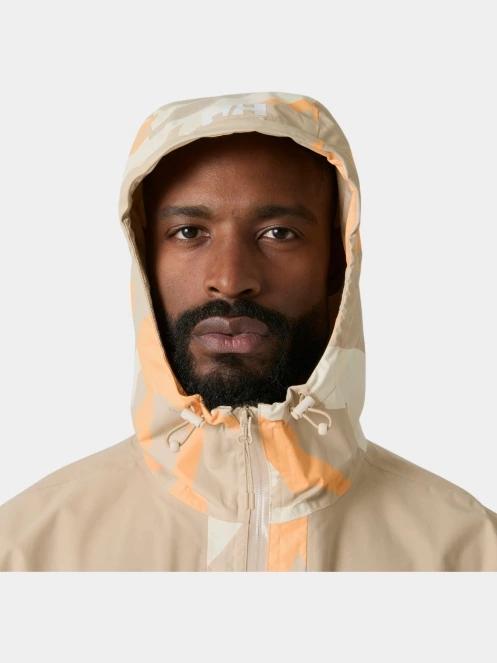 Helly Hansen Ace Graphic Rain Jacket férfi esőkabát homok színben 4