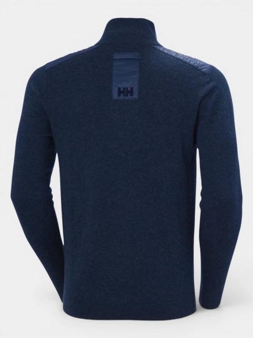 Helly Hansen Afton Knitted 1/2 Zip férfi kötött pulóver sötétkék színben 7