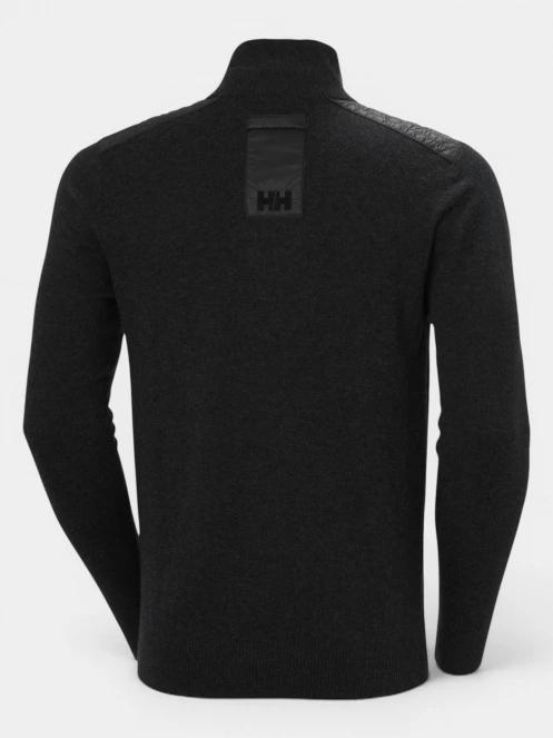 Helly Hansen Afton Knitted 1/2 Zip férfi kötött pulóver fekete színben 8