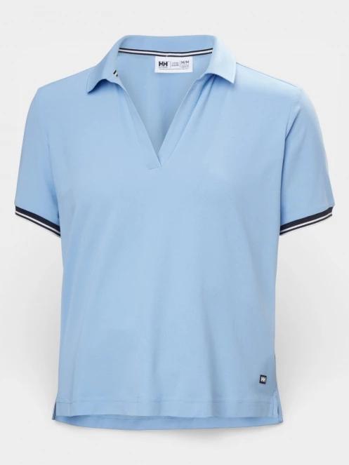 Helly Hansen W Portofino Polo női galléros póló világoskék színben 6