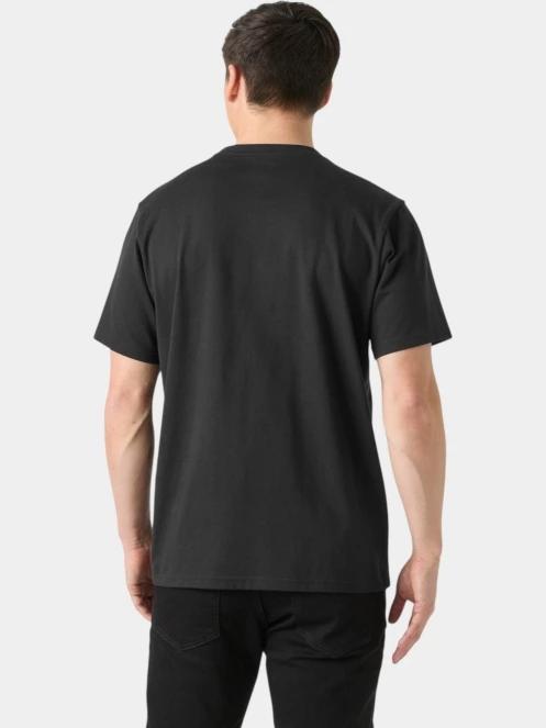 Helly Hansen Hh Staple T-Shirt férfi rövid ujjú póló fekete színben 3
