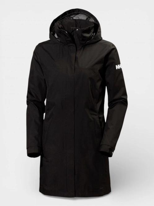 Helly Hansen W Aden Long Coat női esőkabát fekete színben 7