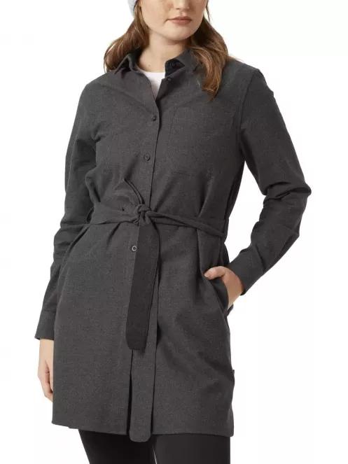 Helly Hansen W Organic Flannel Shirt Dress női ingruha szürke színben 2