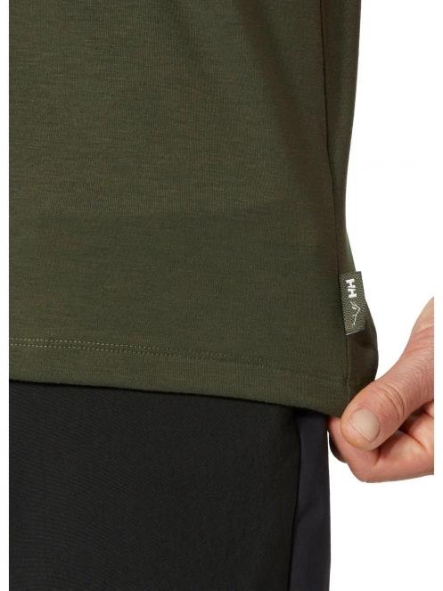 Helly Hansen Skog Recycled Graphic T-Shirt férfi rövid ujjú sport póló oliva színben 5