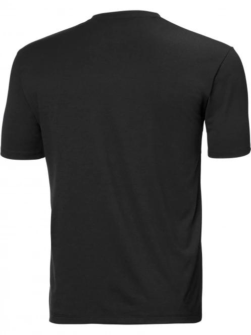 Helly Hansen Skog Recycled Graphic T-Shirt férfi rövid ujjú sport póló fekete színben 7