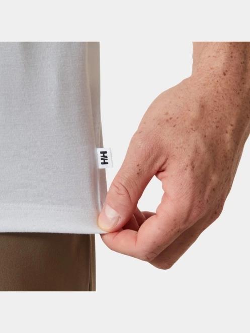 Helly Hansen Skog Graphic T-Shirt férfi rövid ujjú póló fehér színben 5