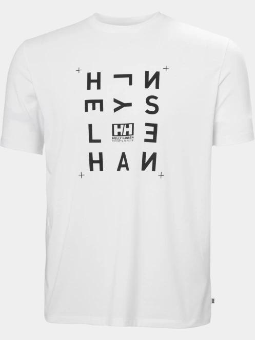 Helly Hansen Skog Graphic T-Shirt férfi rövid ujjú póló fehér színben 6