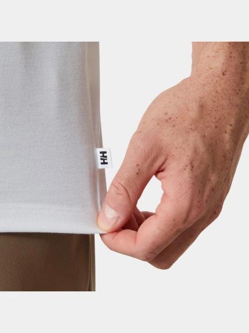 Helly Hansen Skog Graphic T-Shirt férfi rövid ujjú póló fehér színben 4
