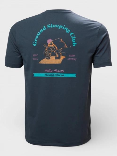 Helly Hansen Skog Graphic T-Shirt férfi rövid ujjú póló szürke színben 7