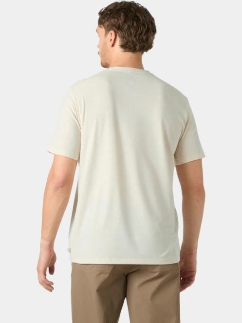 Helly Hansen Skog Graphic T-Shirt férfi rövid ujjú póló homok színben 3