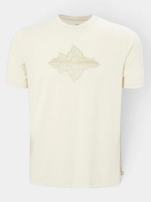 Helly Hansen Skog Graphic T-Shirt férfi rövid ujjú póló homok színben 5