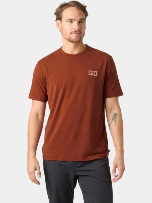 Helly Hansen Skog Graphic T-Shirt férfi rövid ujjú póló narancssárga színben 2