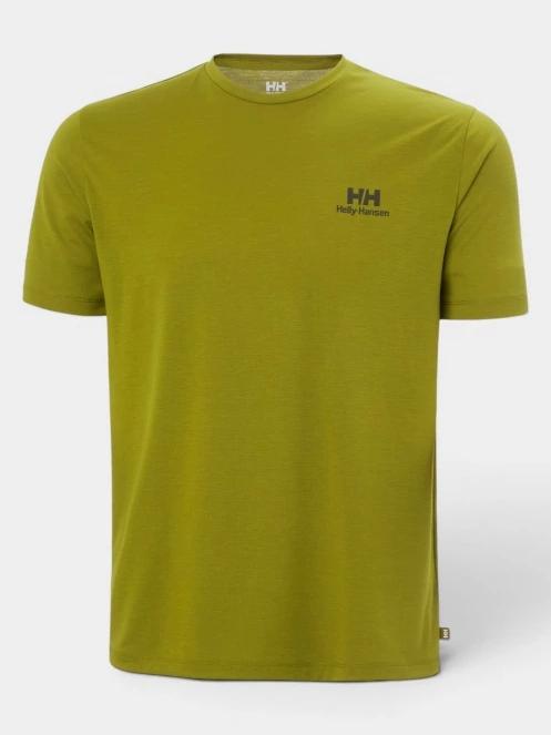 Helly Hansen Skog Graphic T-Shirt férfi rövid ujjú póló zöld színben 5
