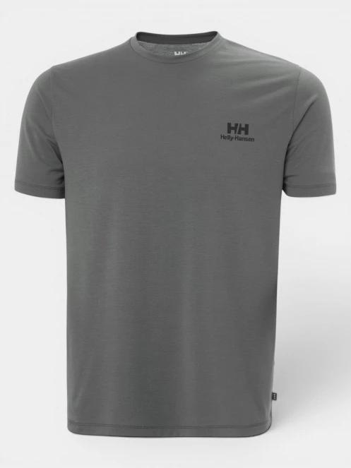 Helly Hansen Skog Graphic T-Shirt férfi rövid ujjú póló szürke színben 5