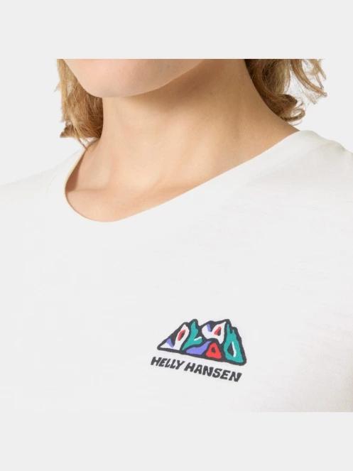 Helly Hansen W Skog Graphic Tee női rövid ujjú póló fehér színben 4