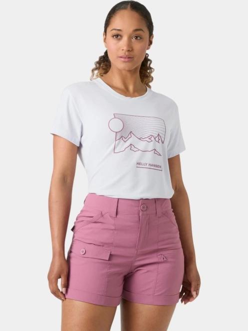 Helly Hansen W Skog Graphic Tee női rövid ujjú póló lila színben 2