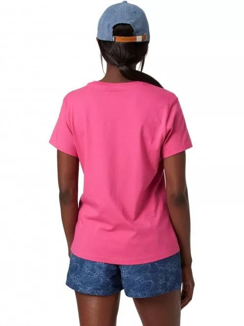 Helly Hansen W F2F Organic Cotton T-Shirt női rövid ujjú póló magenta színben 3