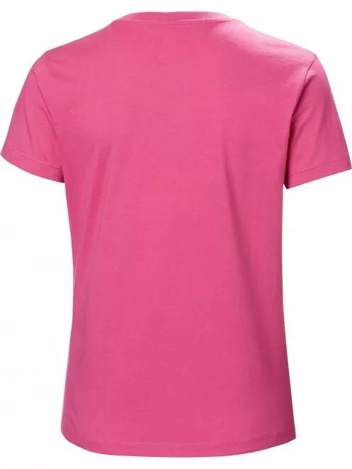Helly Hansen W F2F Organic Cotton T-Shirt női rövid ujjú póló magenta színben 5
