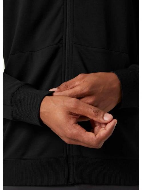 Helly Hansen Hh Lifa Tech Lite Zip Hoodie férfi kapucnis pulóver fekete színben 4