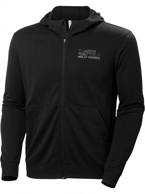 Helly Hansen Hh Lifa Tech Lite Zip Hoodie férfi kapucnis pulóver fekete színben 6