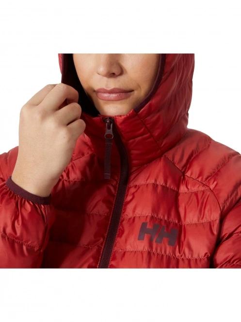 Helly Hansen W Banff Hooded Insulator női utcai kabát piros színben 4