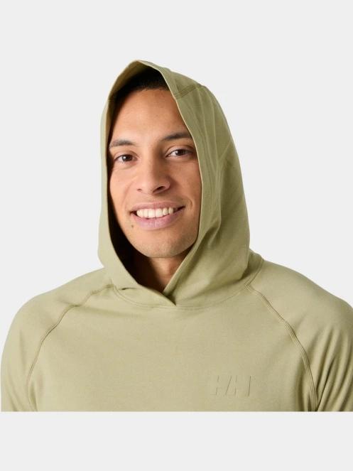 Helly Hansen Tyri Knit Hoodie férfi kapucnis pulóver zöld színben 4