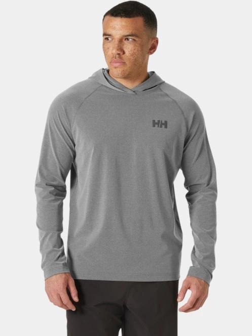 Helly Hansen Tyri Knit Hoodie férfi kapucnis pulóver szürke színben 2