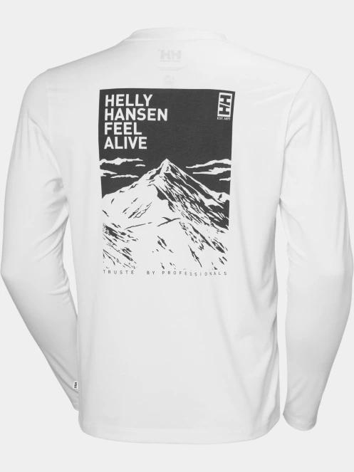 Helly Hansen Skog Graphic Ls Tee férfi hosszú ujjú póló fehér színben 7