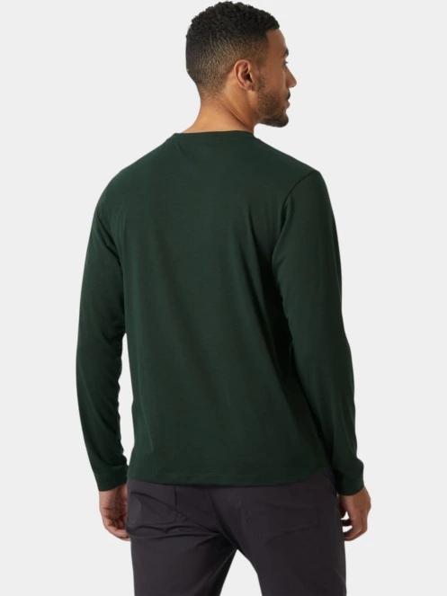 Helly Hansen Skog Graphic Ls Tee férfi hosszú ujjú póló zöld színben 3