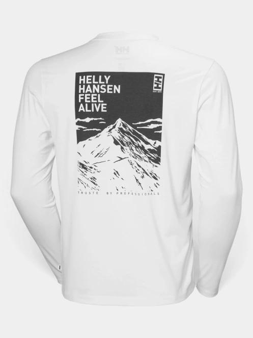Helly Hansen Skog Graphic Ls Tee férfi hosszú ujjú póló fehér színben 7