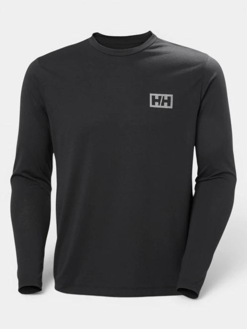 Helly Hansen Skog Graphic Ls Tee férfi hosszú ujjú póló fekete színben 5