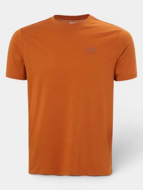 Helly Hansen Nord Graphic T-Shirt férfi rövid ujjú póló narancssárga színben 5