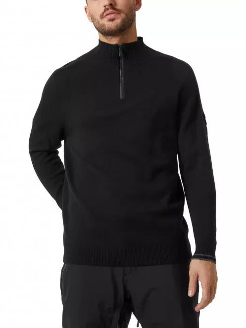 Helly Hansen Kitzbuhel Knitted Sweat férfi polár pulóver fekete színben 2