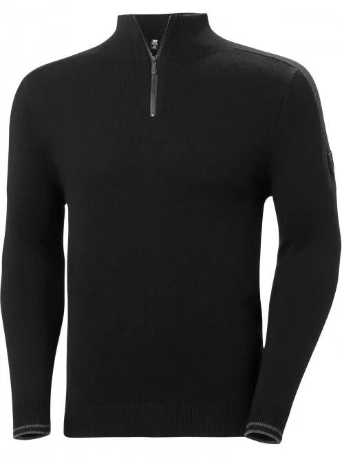 Helly Hansen Kitzbuhel Knitted Sweat férfi polár pulóver fekete színben 4