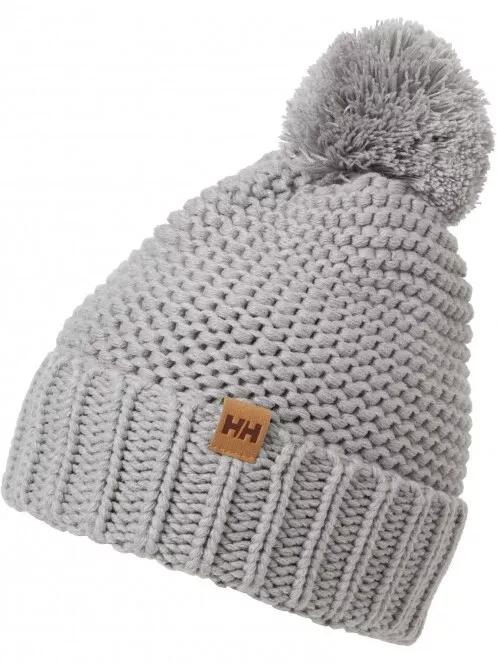 Helly Hansen W Calgary Chunky Beanie női bojtos sapka szürke színben 2