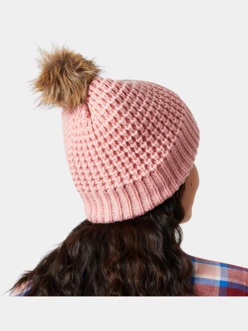 Helly Hansen W Snowfall Beanie női bojtos sapka rózsaszín színben 4